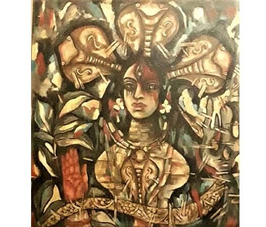 ARUNESH CHOWDHURY - ACRYLIC ON CANVAS -WOMEN28