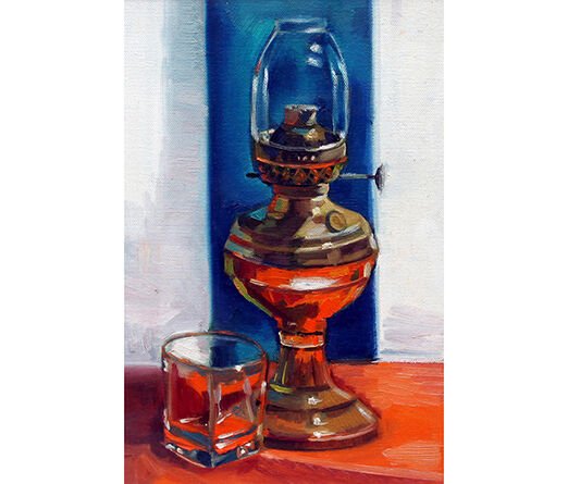 Lamp_12x18_Oil On Canvas_SOLD