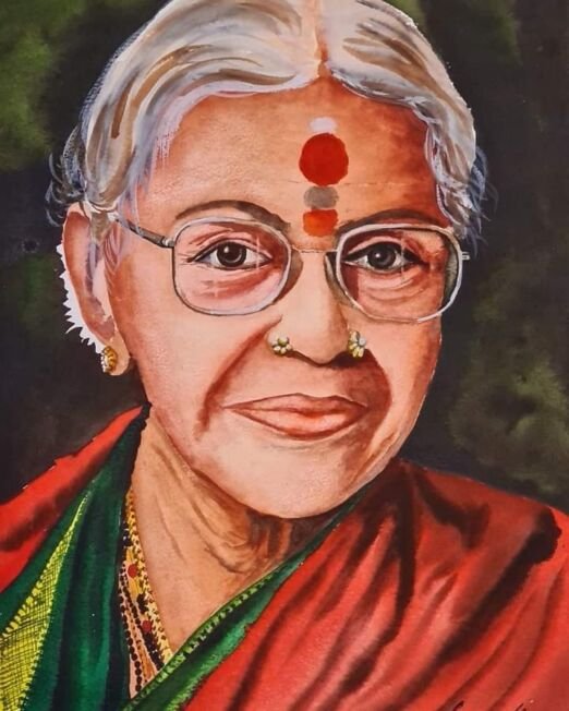 Title.. Ms the legend-Size-A3-Watercolors on indian handmade paper