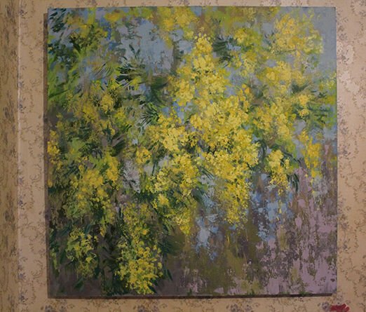 mimosa -oil on canvas