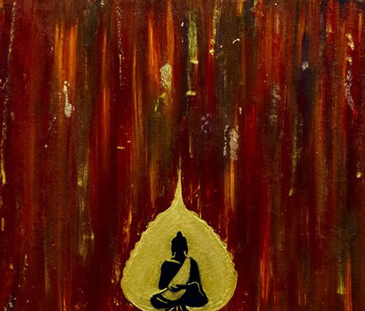 Meditation-Energy-Acrylic_on_Canvas-36x24Inches-Aditya_Kumar_8566015214_Mohali_Punjab
