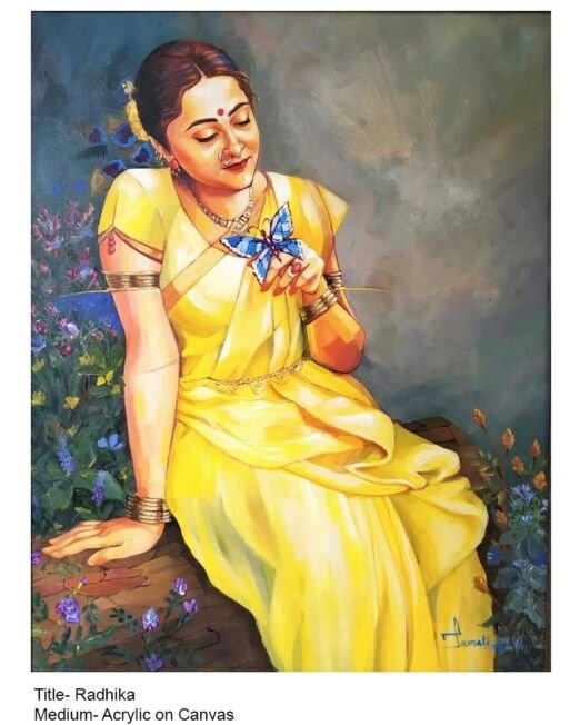 Title-Radhika-Acrylic on canvas-24x30 Inches